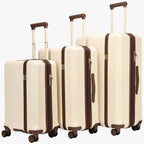 Luxe Journey 3-Piece Expandable Retro Luggage Set