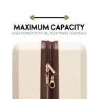 Luxe Journey 3-Piece Expandable Retro Luggage Set
