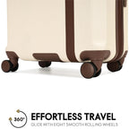 Luxe Journey 3-Piece Expandable Retro Luggage Set