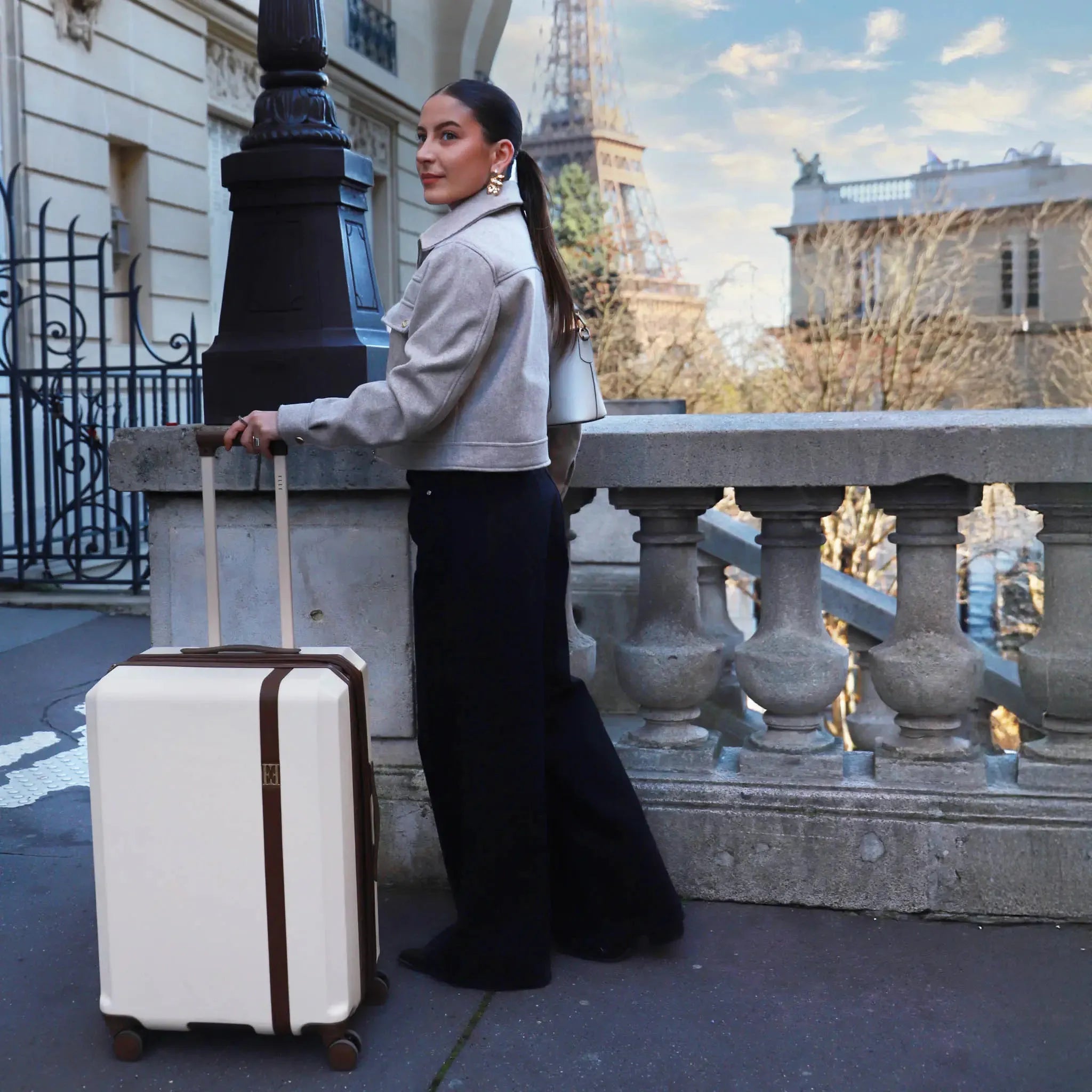 Luxe Journey 3-Piece Expandable Retro Luggage Set