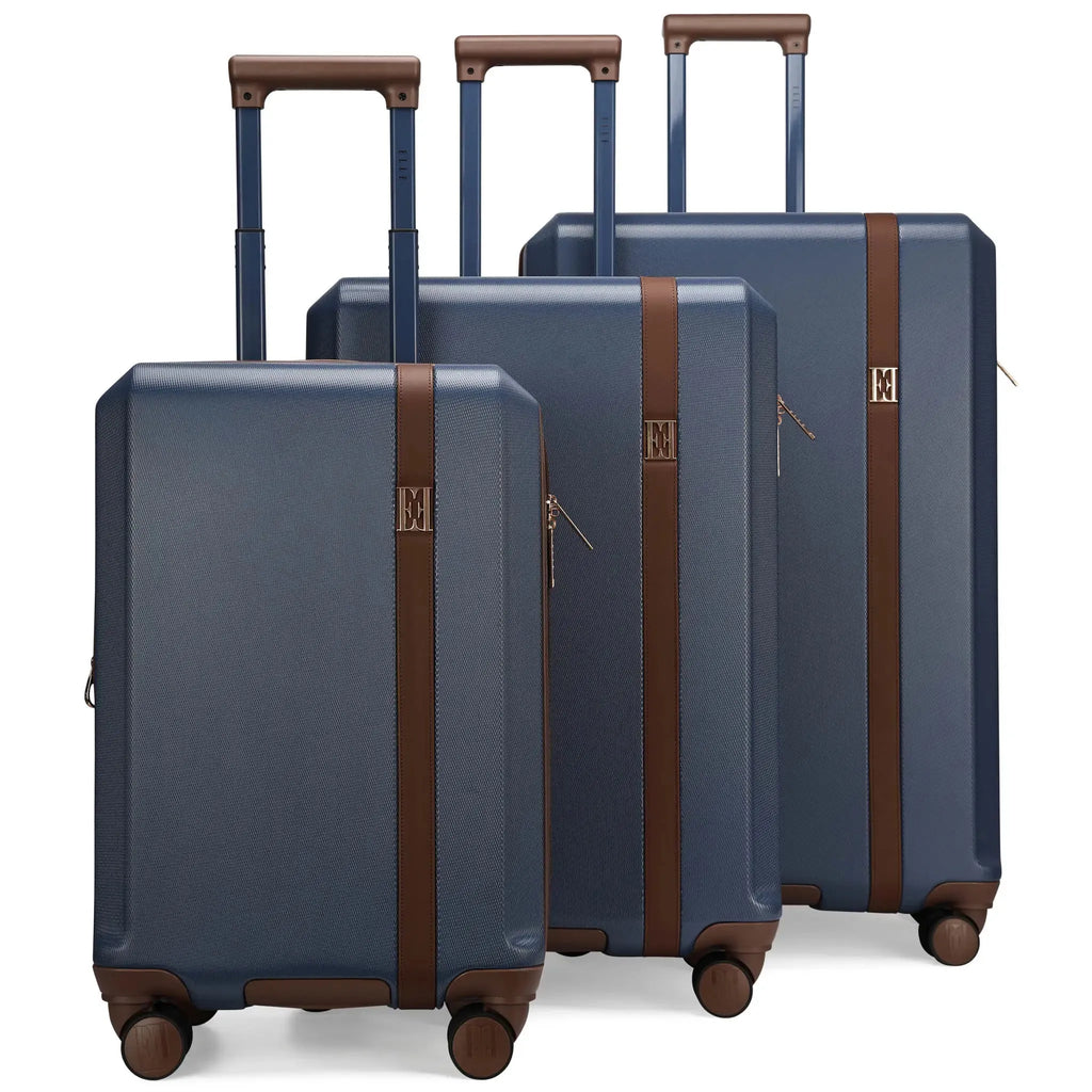 Luxe Journey 3-Piece Expandable Retro Luggage Set