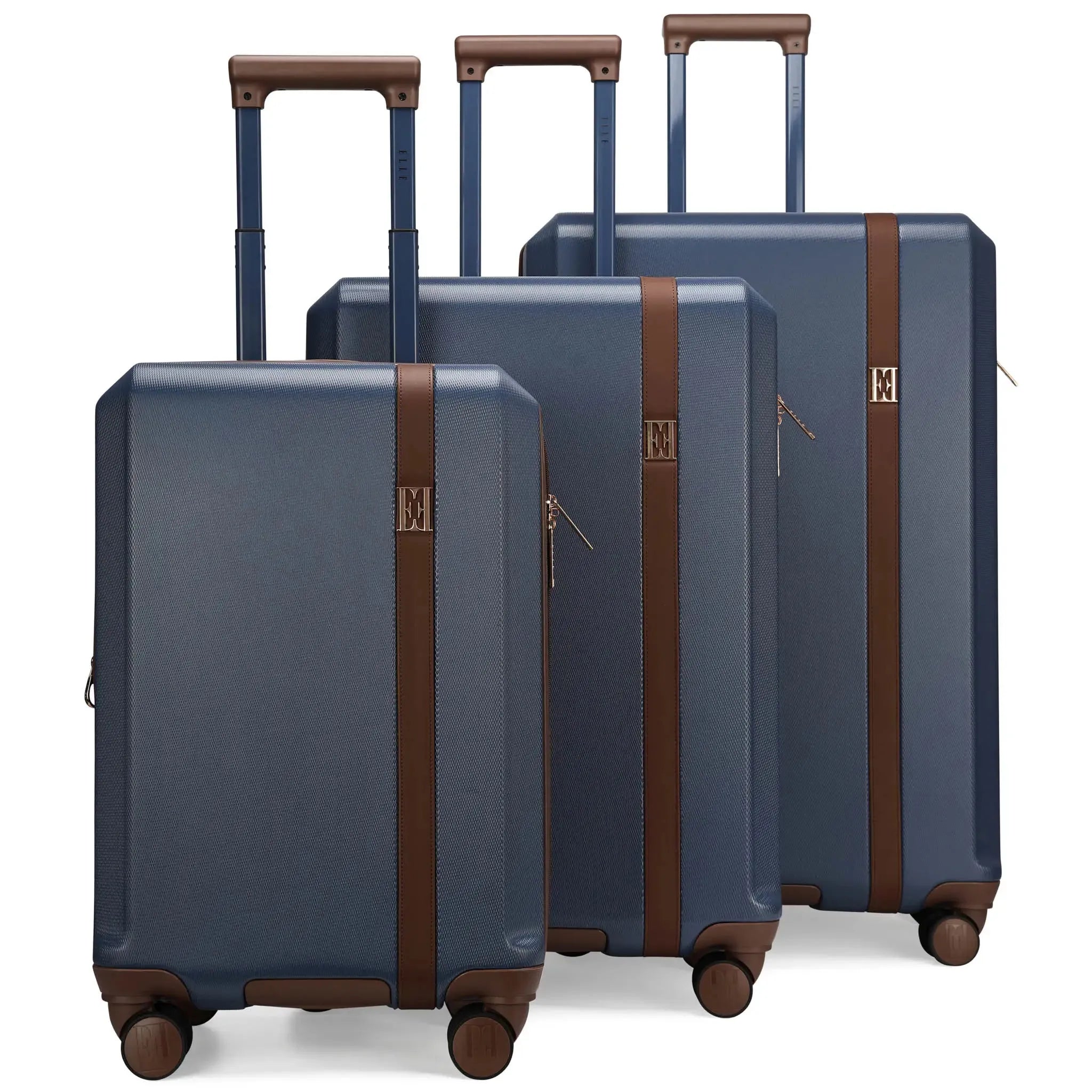 Luxe Journey 3-Piece Expandable Retro Luggage Set