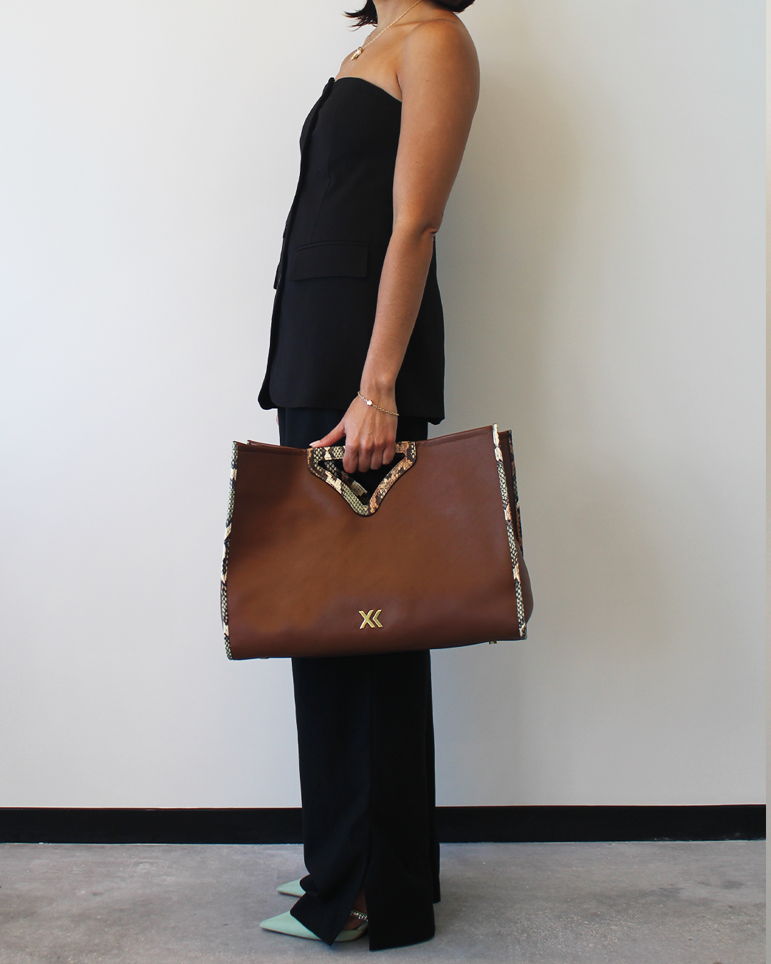 XK Eloise Tote in Brown