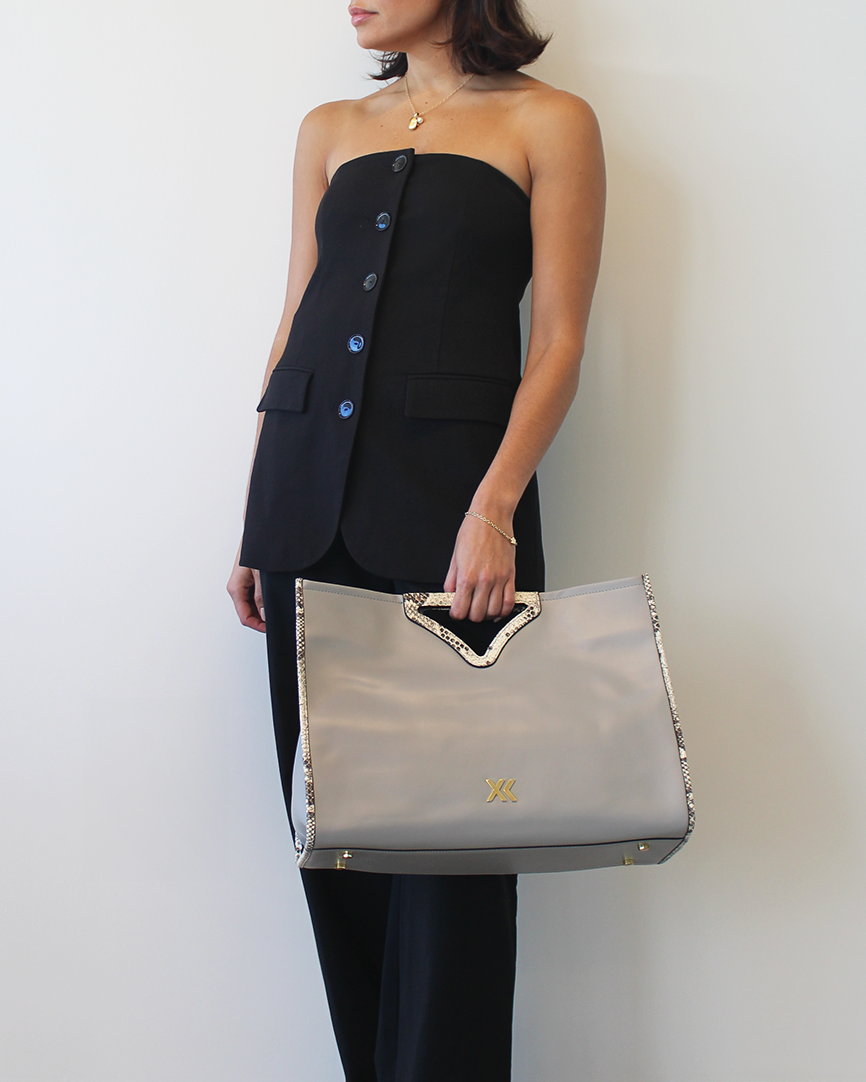 XK Eloise Tote in Gray