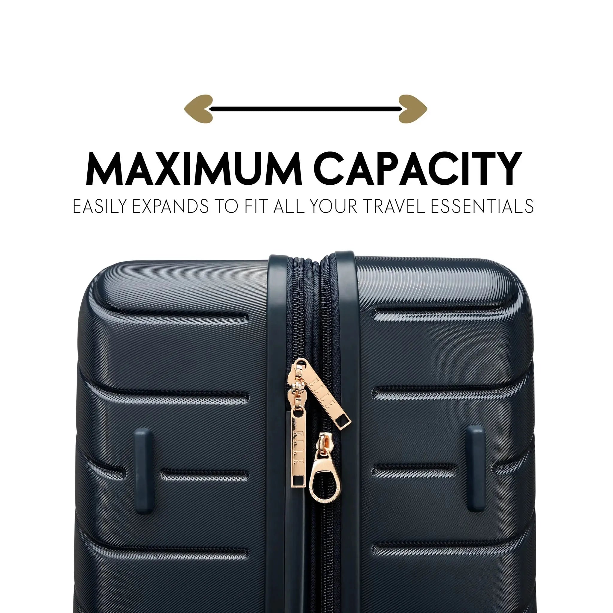 Louvre 2-Piece Expandable Polycarbonate Luggage Set