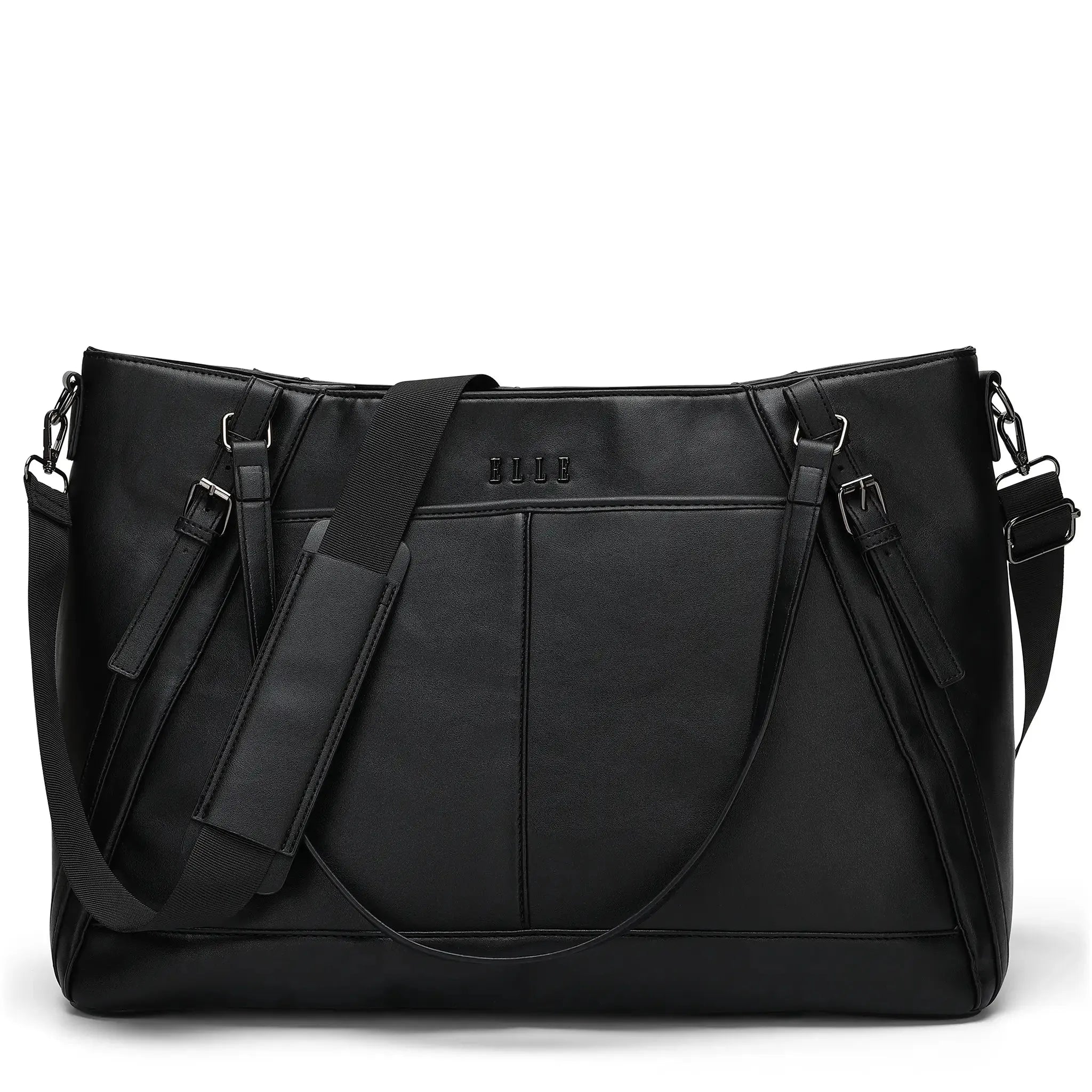 ELLE Leisure Luxe 33L Vegan Leather Weekender Tote Bag