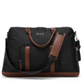 ELLE Luxe Journey 30L Twill and Vegan Leather Weekender Duffel Bag