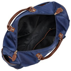 ELLE Luxe Journey 30L Twill and Vegan Leather Weekender Duffel Bag