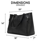 ELLE Roamer 24L Vegan Leather Weekender Tote Bag
