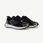 Bastille Retro Runner | Black & Animal Print