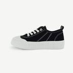 Court Royale Vulcanized Court Shoe | Black/White