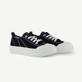 Court Royale Vulcanized Court Shoe | Black/White