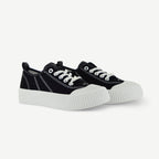 Court Royale Vulcanized Court Shoe | Black/White