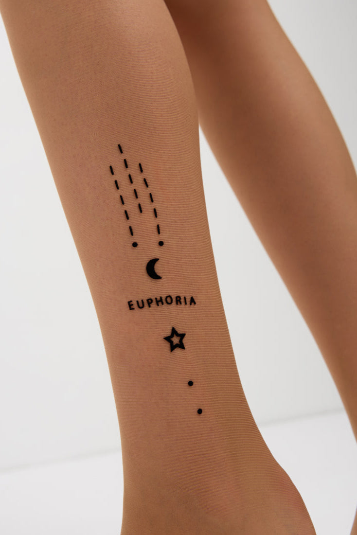 Conte Euphoria Fantasy Tights | Voluminous Flock Pattern