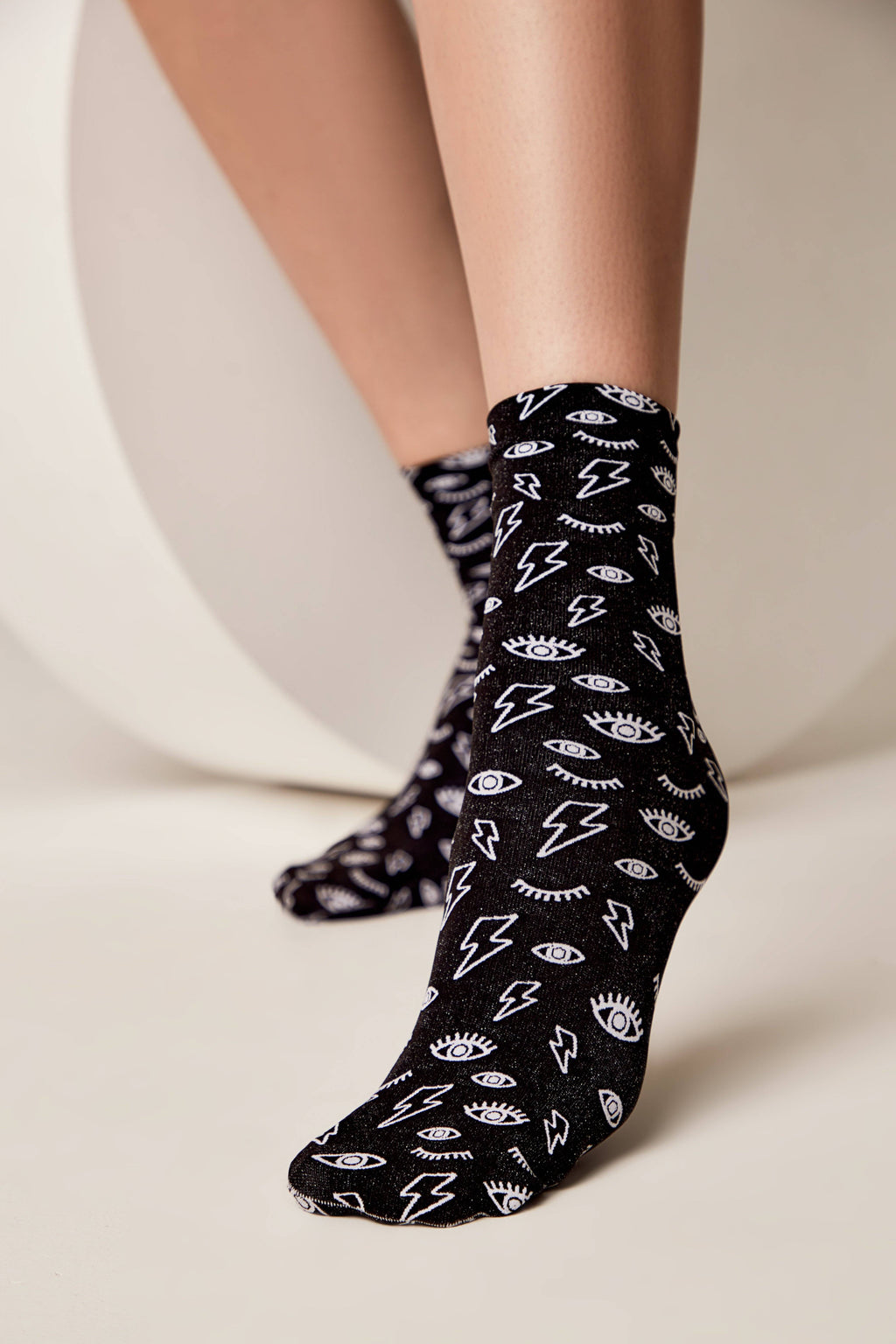 Eyes & Moon Socks Conte Fantasy