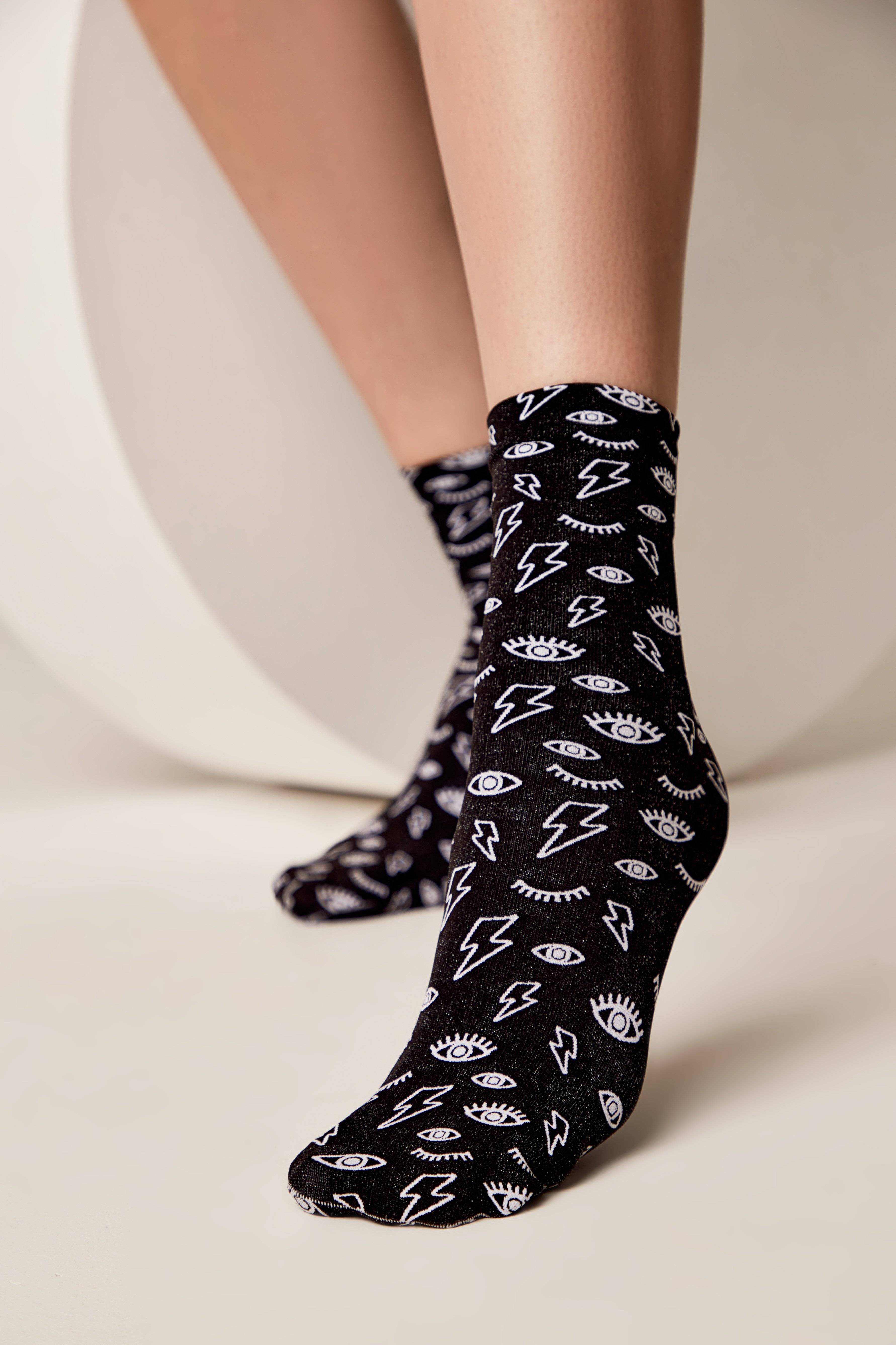 Eyes & Moon Socks Conte Fantasy