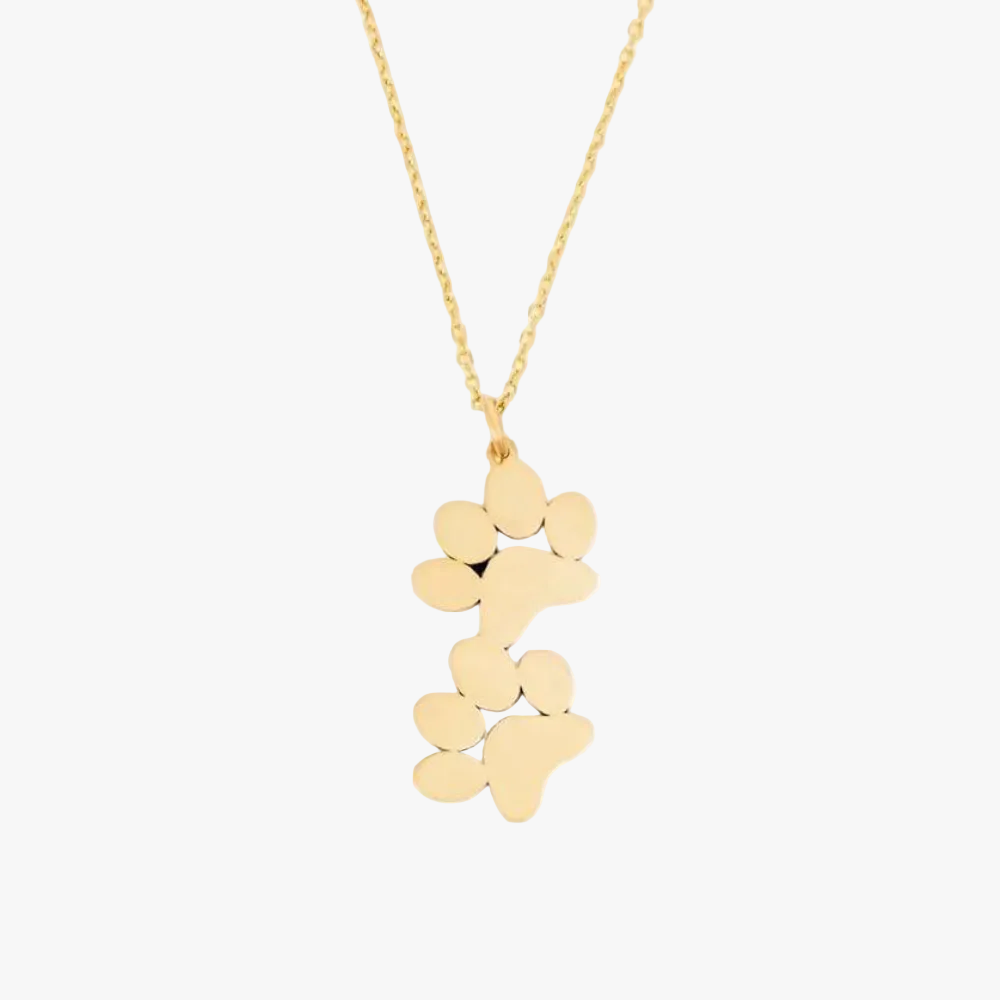 EverPaw Double Paw Print Necklace