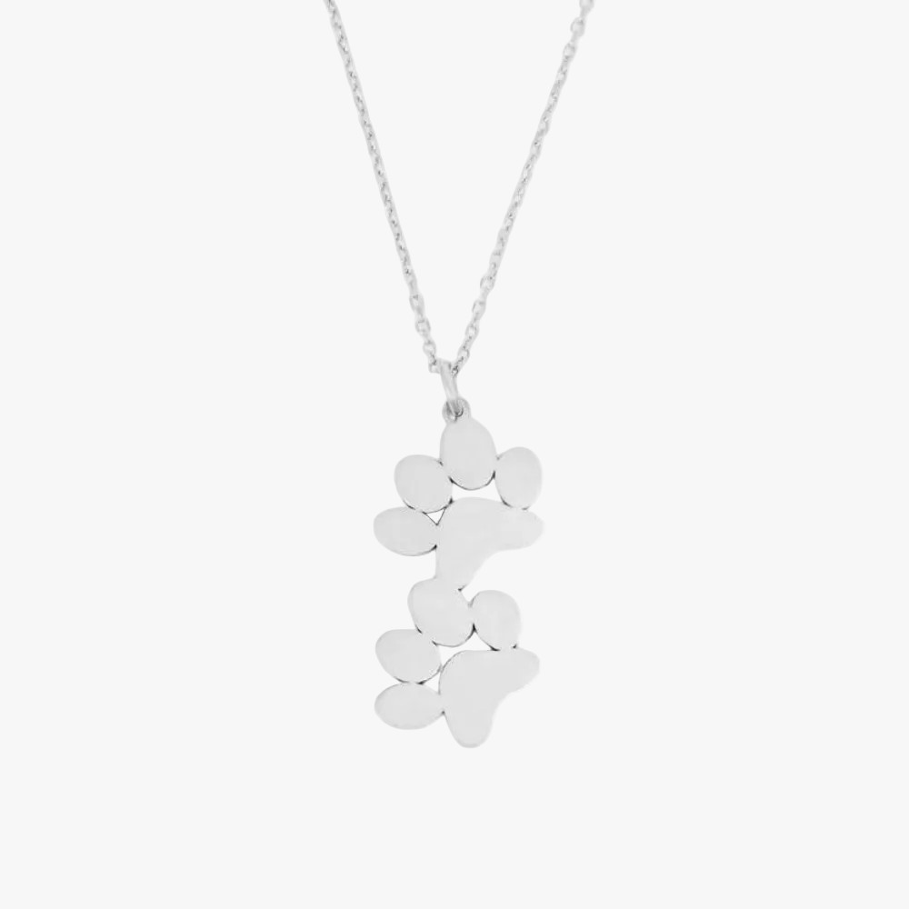 EverPaw Double Paw Print Necklace