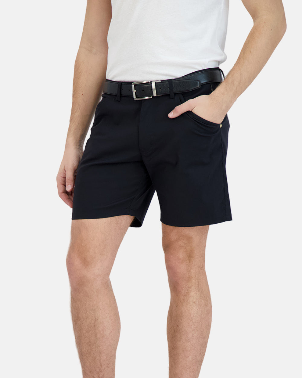 Everyday Stretch Shorts with Comfortable Built-In Liner Black