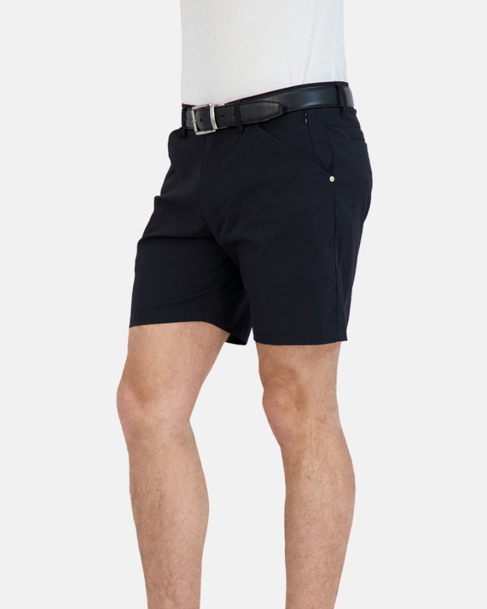 Everyday Stretch Shorts with Comfortable Built-In Liner Black