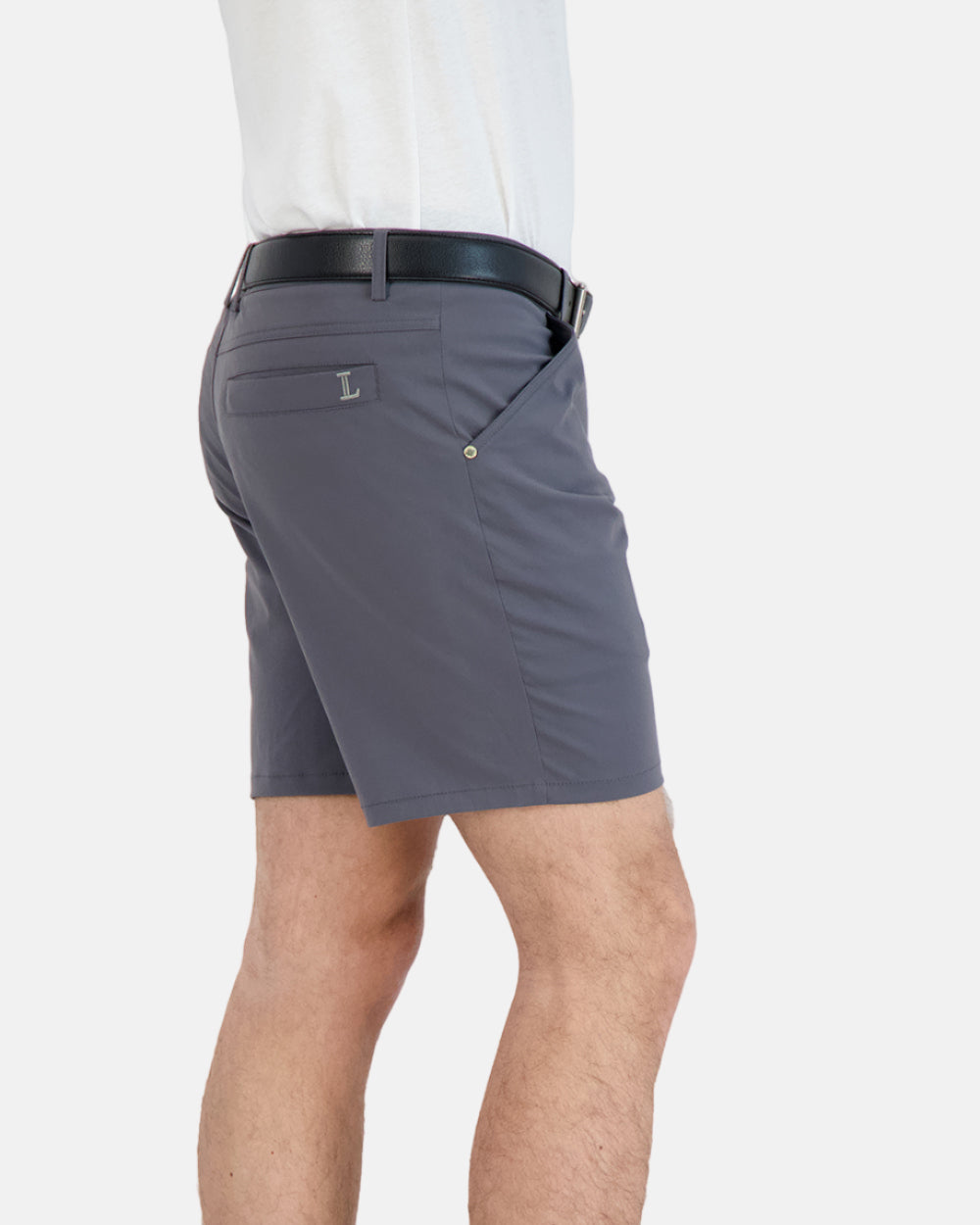 Everyday Stretch Shorts with a Comfortable Built-In Liner Grey
