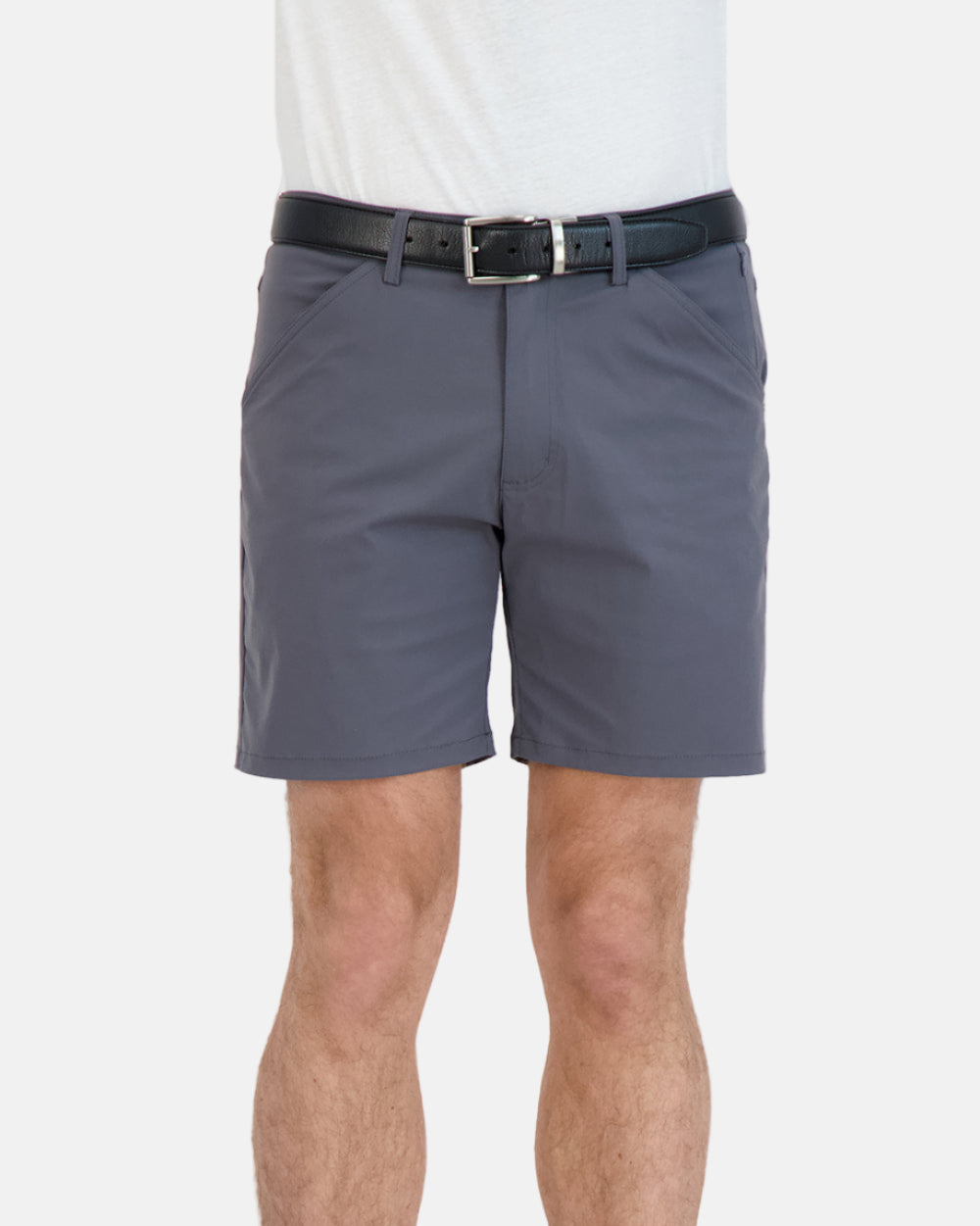 Everyday Stretch Shorts with a Comfortable Built-In Liner Grey