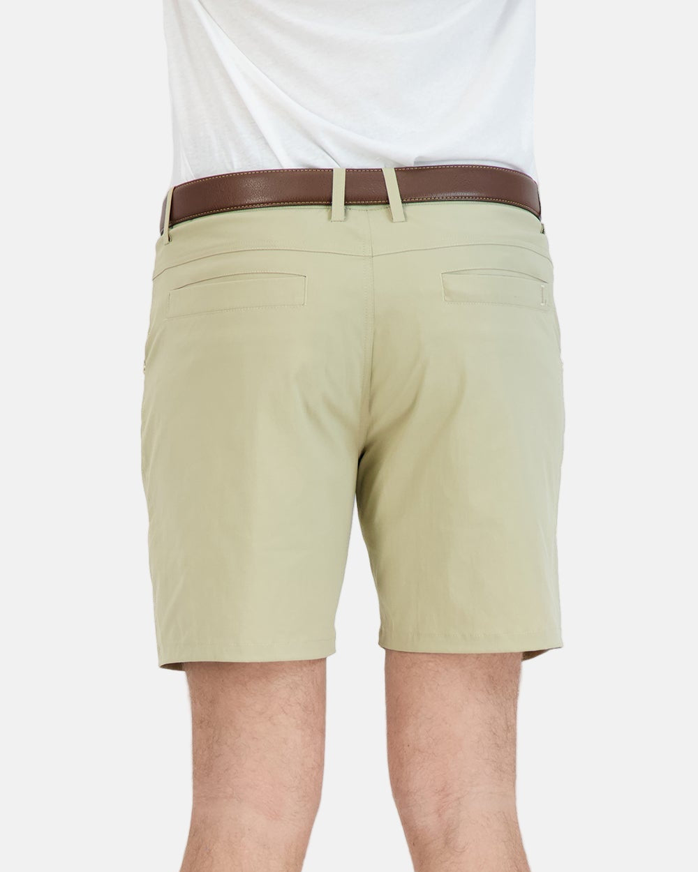 Everyday Stretch Shorts with Comfortable Built-In Liner Khaki