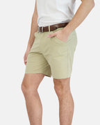 Everyday Stretch Shorts with Comfortable Built-In Liner Khaki