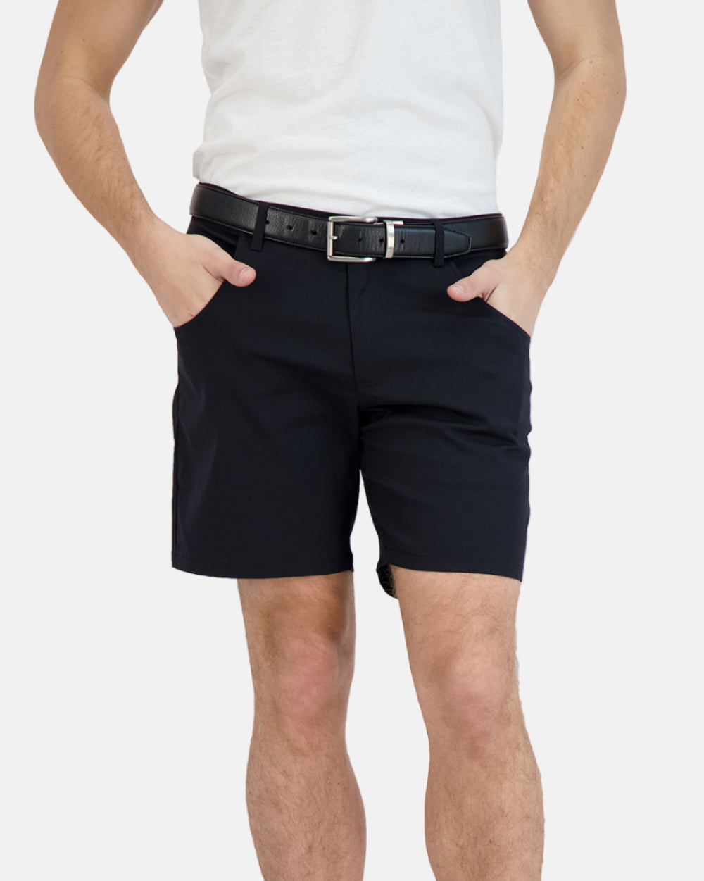 Everyday Stretch Shorts with a Comfortable Built-In Liner Black