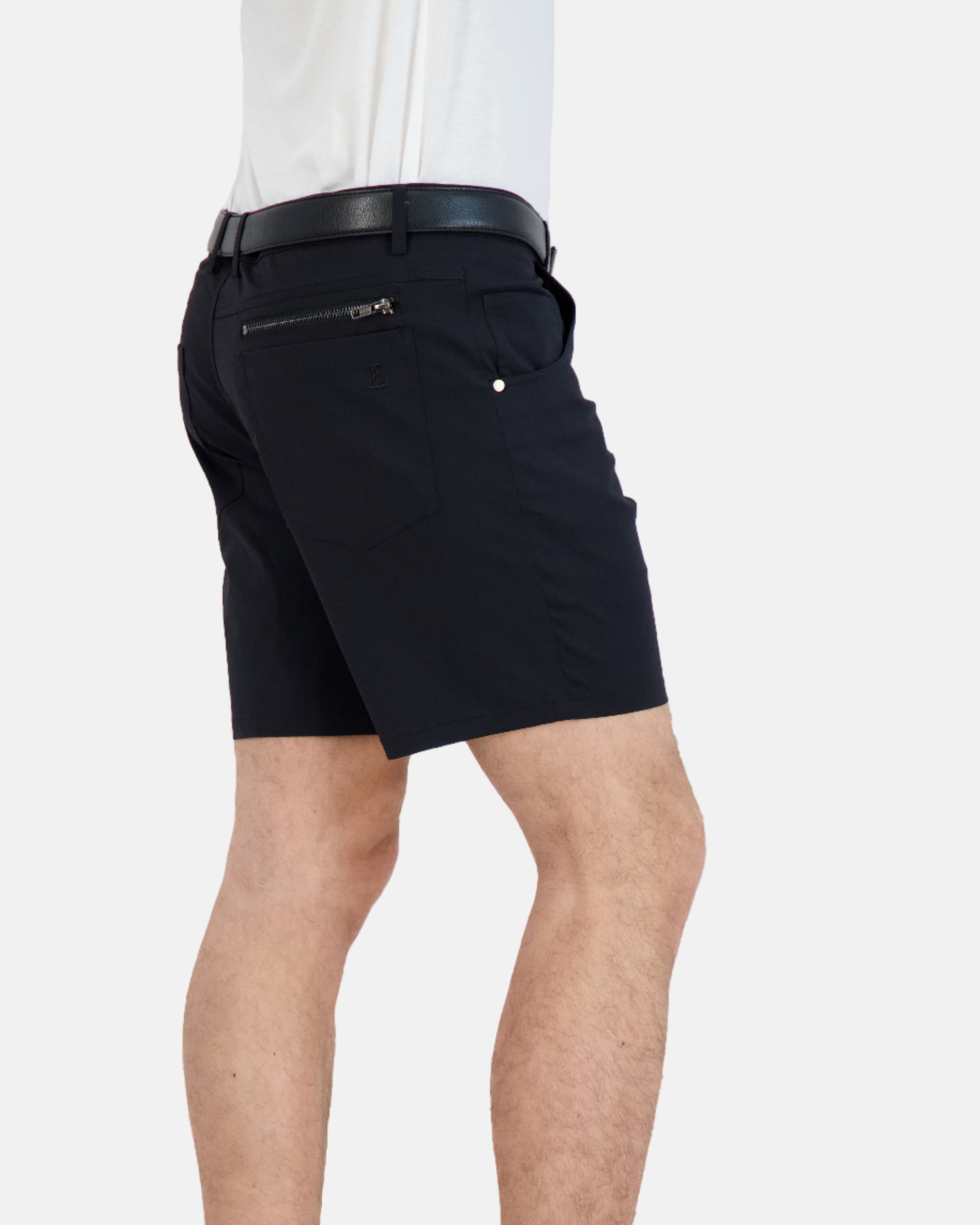 Everyday Stretch Shorts with a Comfortable Built-In Liner Black