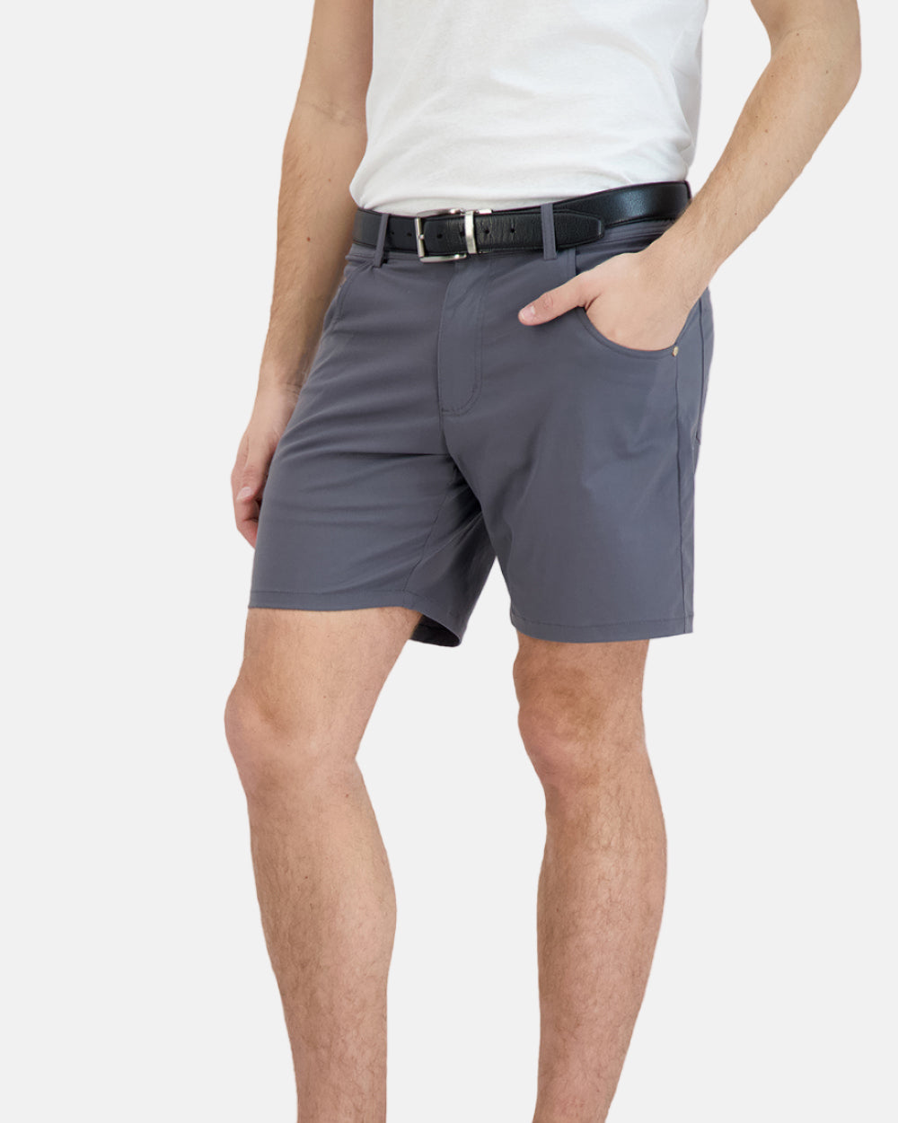 Everyday Stretch Shorts with a Comfortable Built-In Liner | Grey