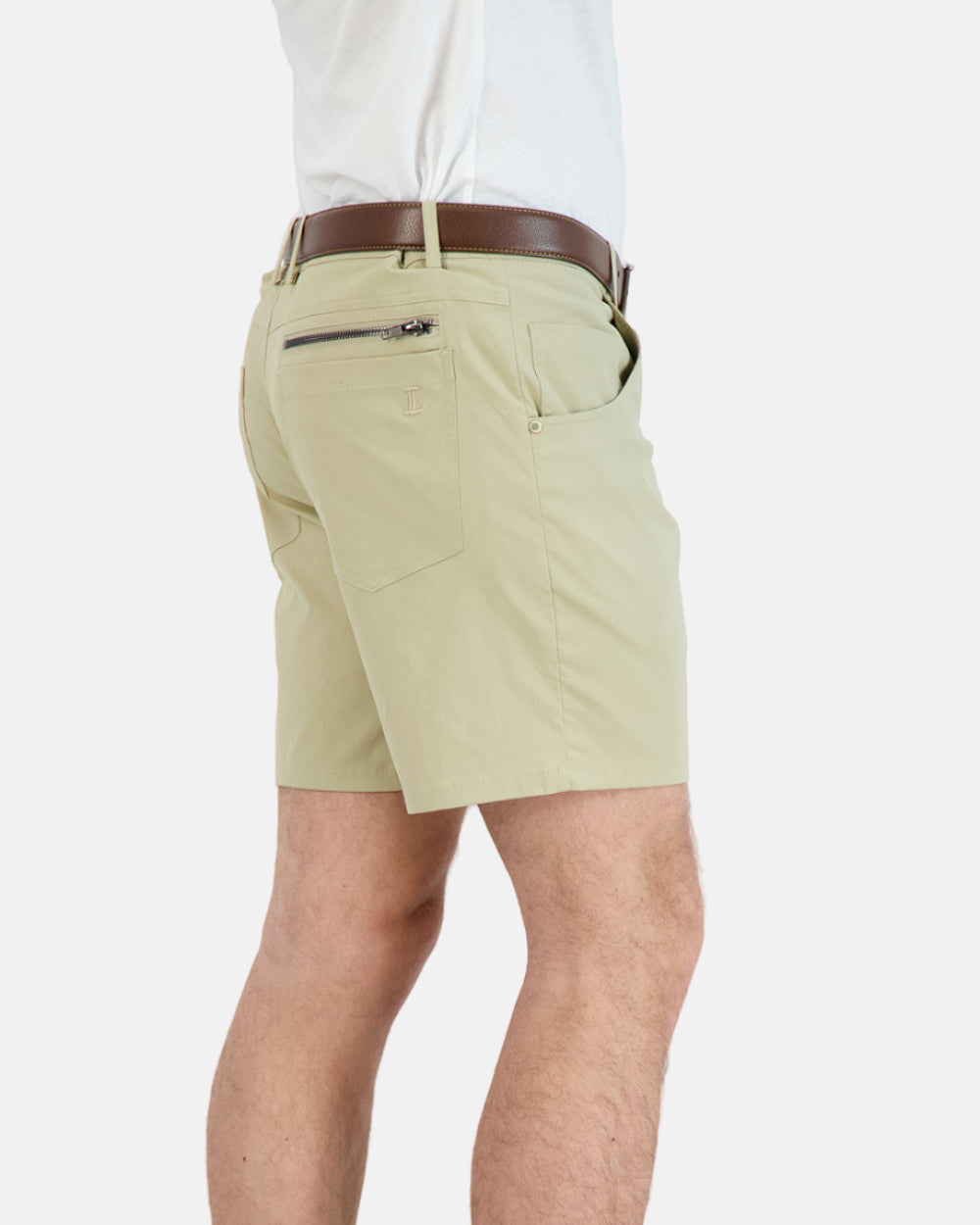 Everyday Stretch Shorts with a Comfortable Built-In Liner | Khaki