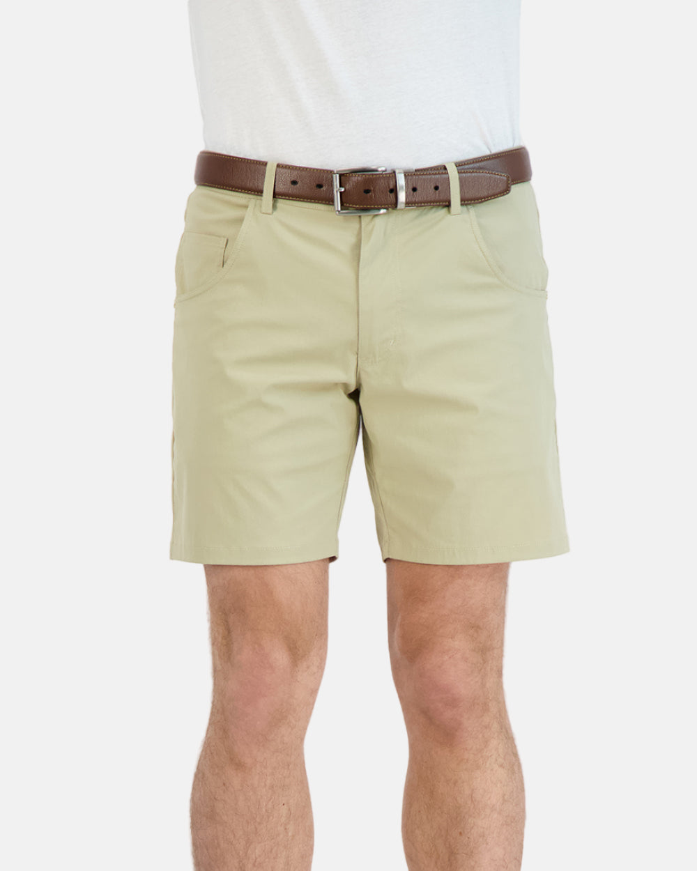Everyday Stretch Shorts with a Comfortable Built-In Liner | Khaki