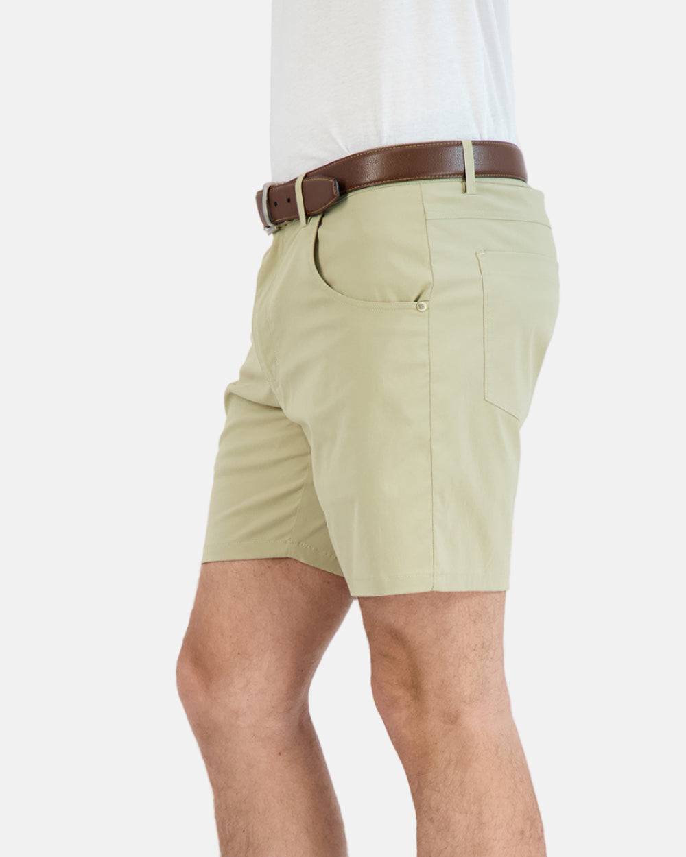Everyday Stretch Shorts with a Comfortable Built-In Liner | Khaki