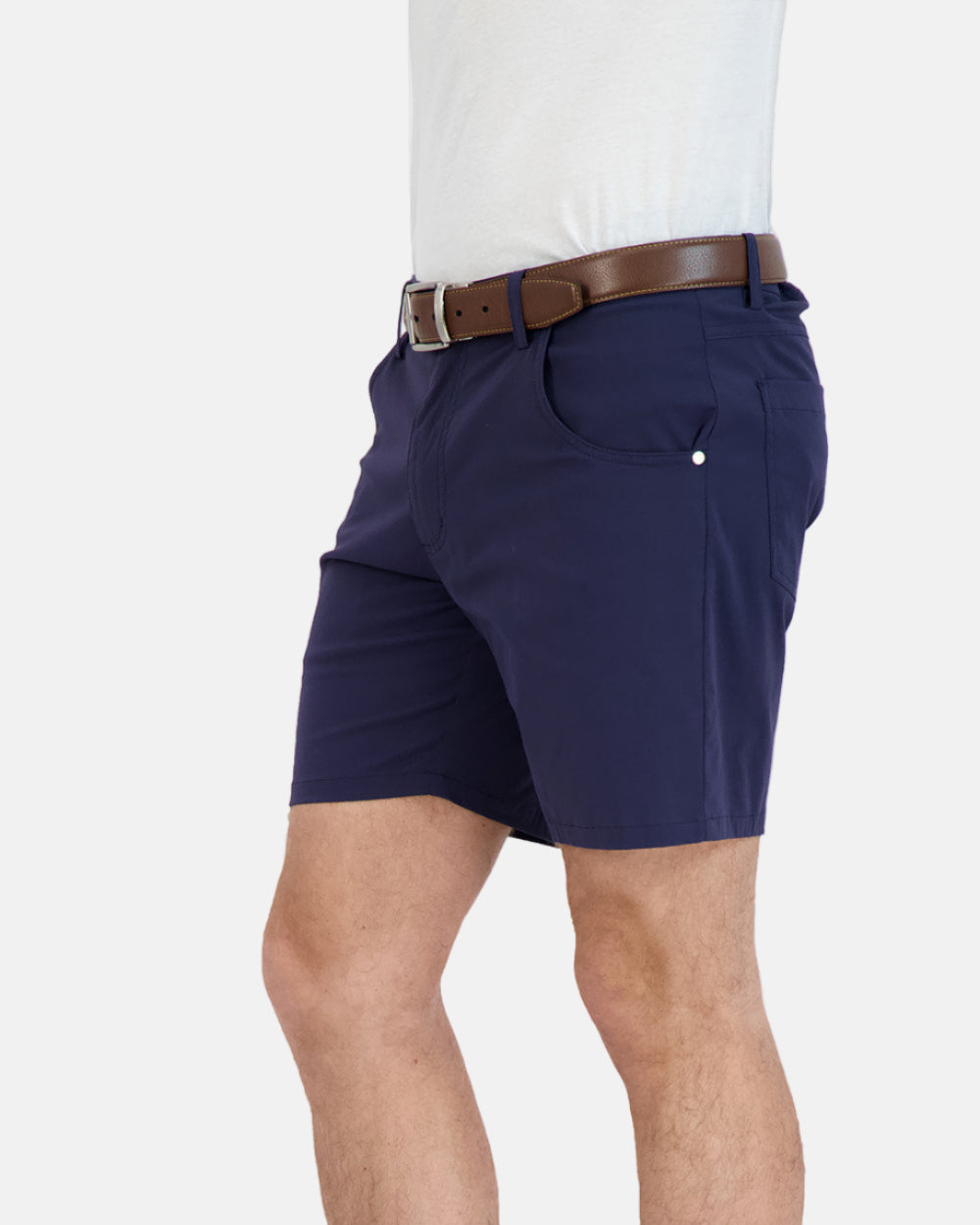 Everyday Stretch Shorts with a Comfortable Built-In Liner | Navy