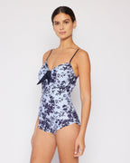 One-Piece Swimsuit F1824 Black Rose Sky | Retro Style