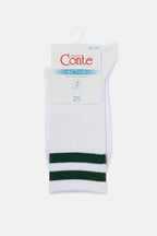 Conte Cotton Long Socks Active 157 | Lurex Stripes