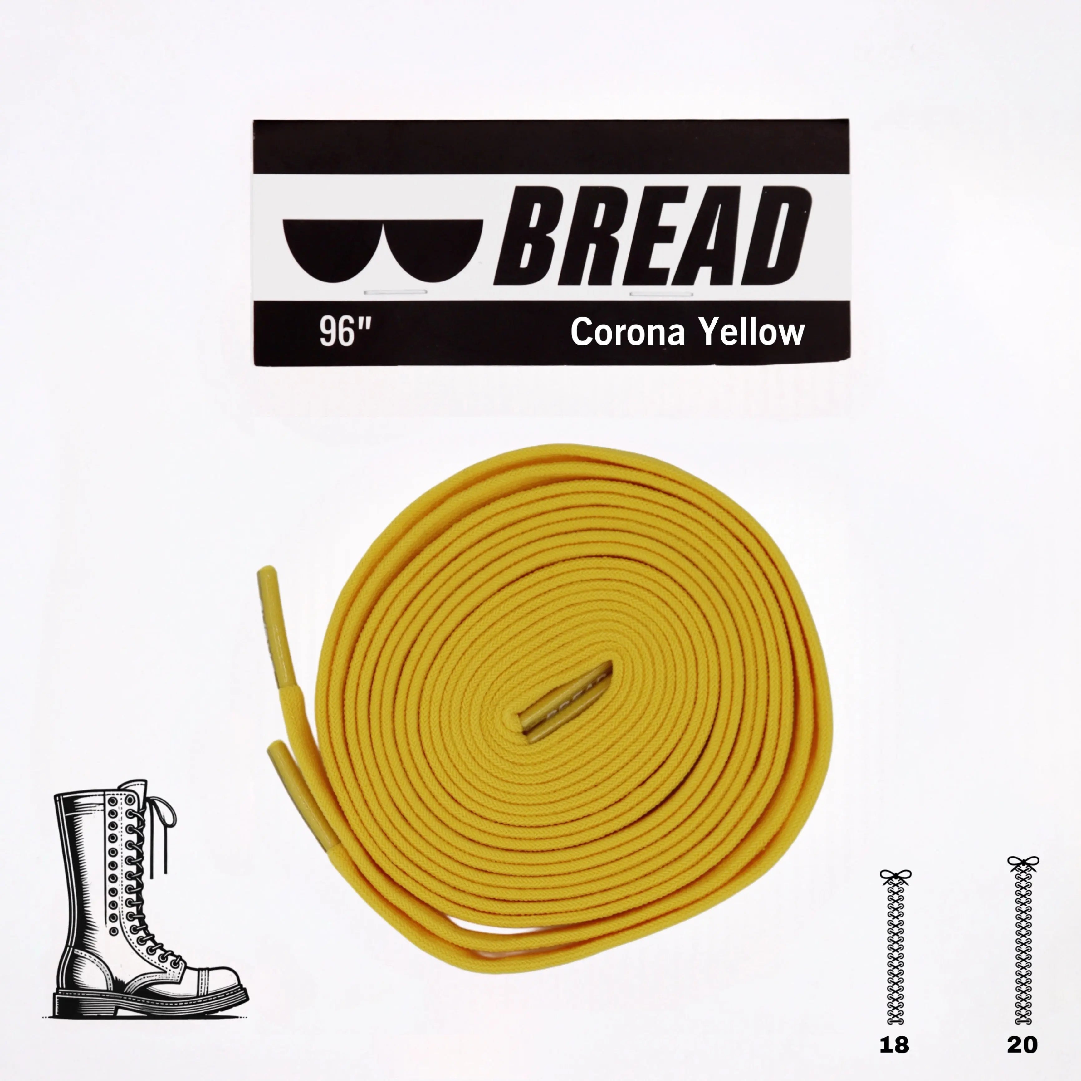 Corona Yellow Shoelaces