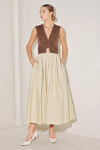 Angel Veil White Midi Dress