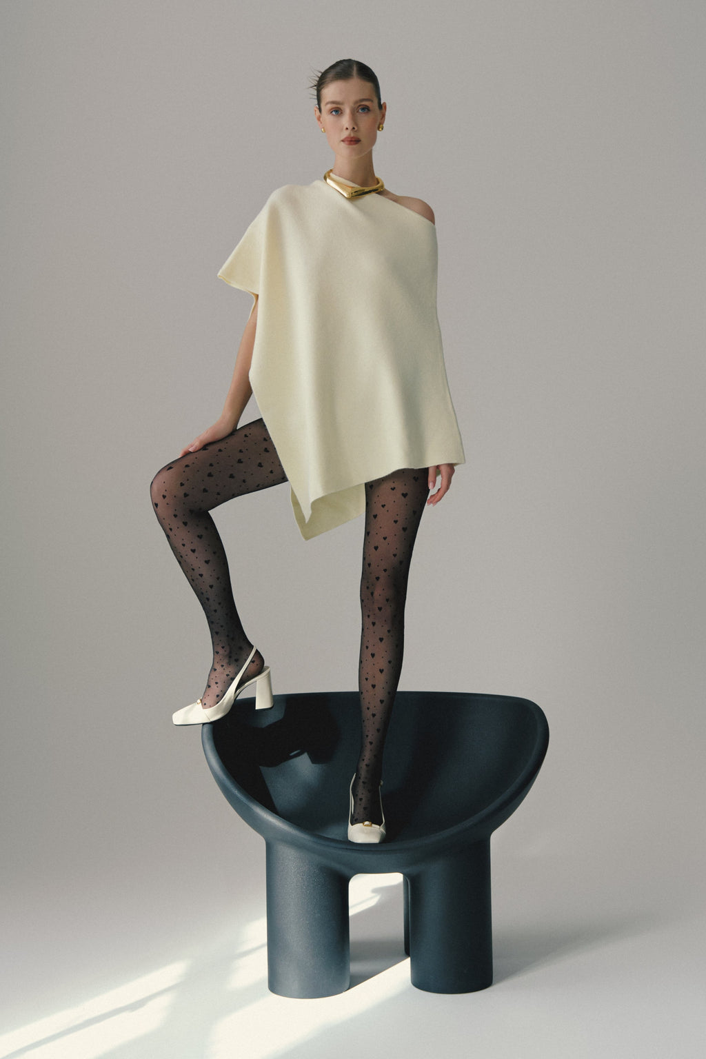 Conte Feeling Fantasy Tights | Hearts and Dots