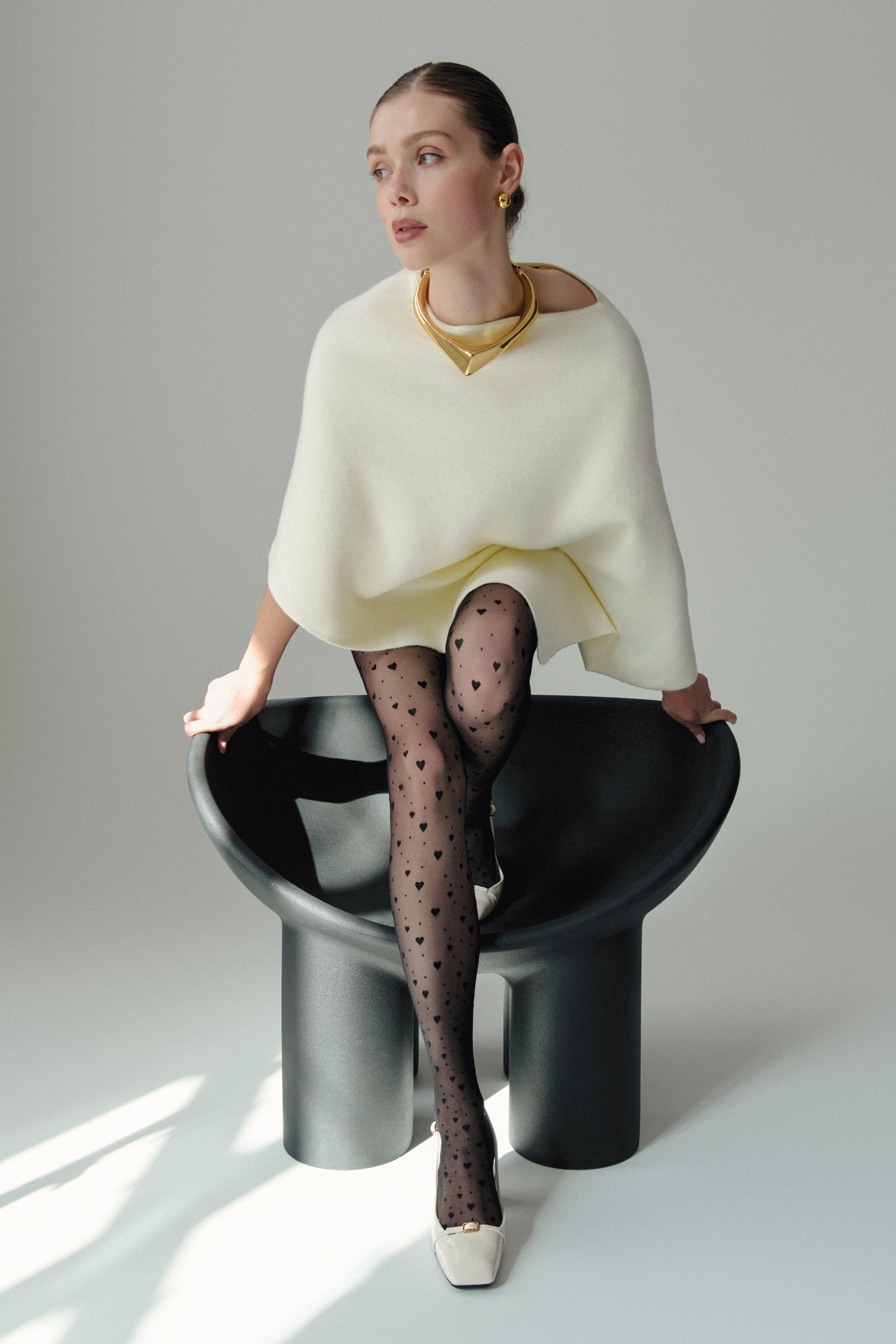 Conte Feeling Fantasy Tights | Hearts and Dots