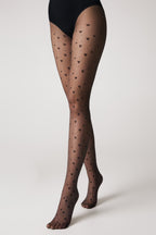 Conte Feeling Fantasy Tights | Hearts and Dots