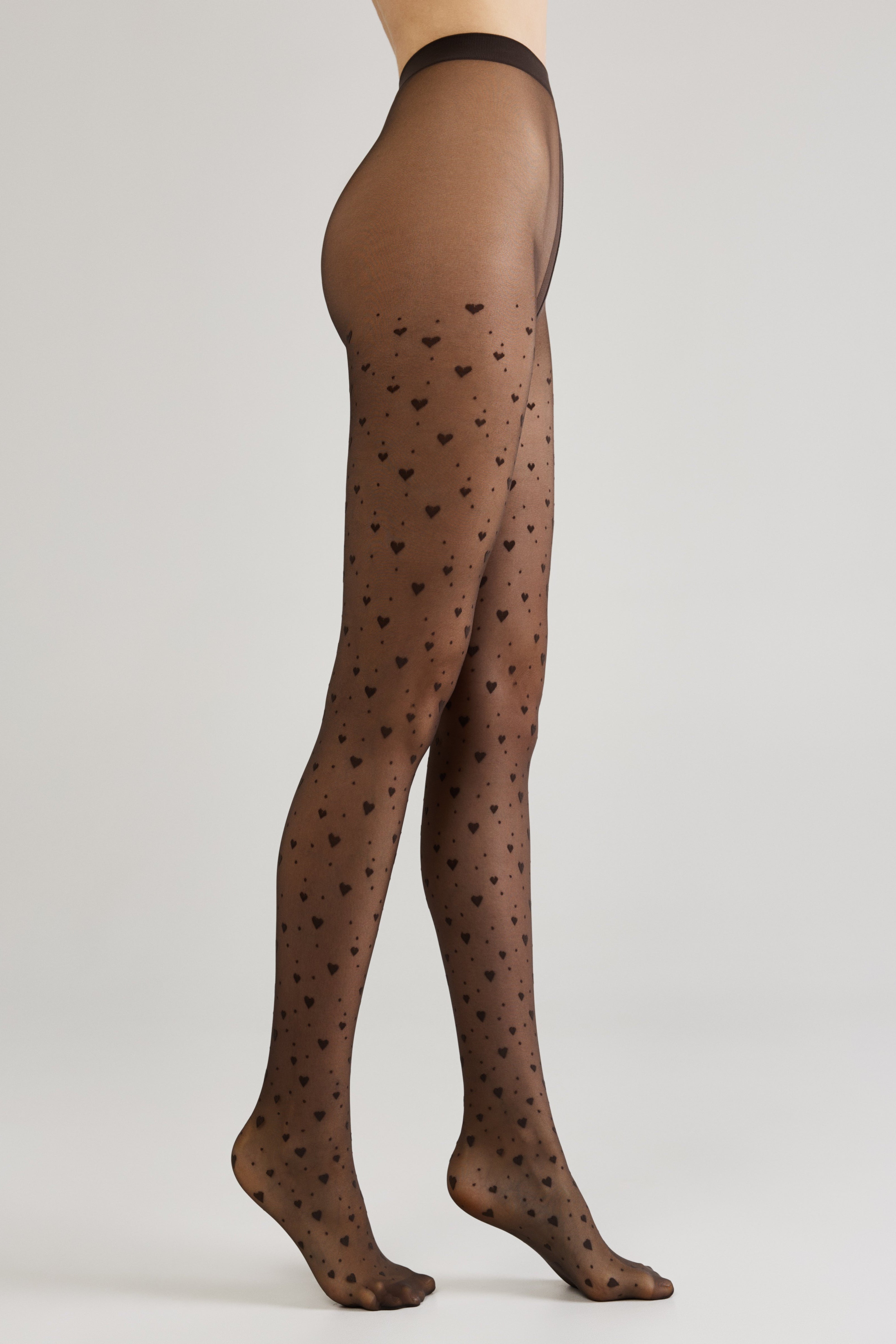 Conte Feeling Fantasy Tights | Hearts and Dots