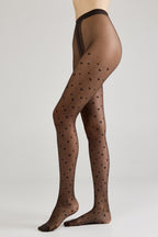 Conte Feeling Fantasy Tights | Hearts and Dots