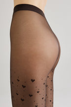 Conte Feeling Fantasy Tights | Hearts and Dots