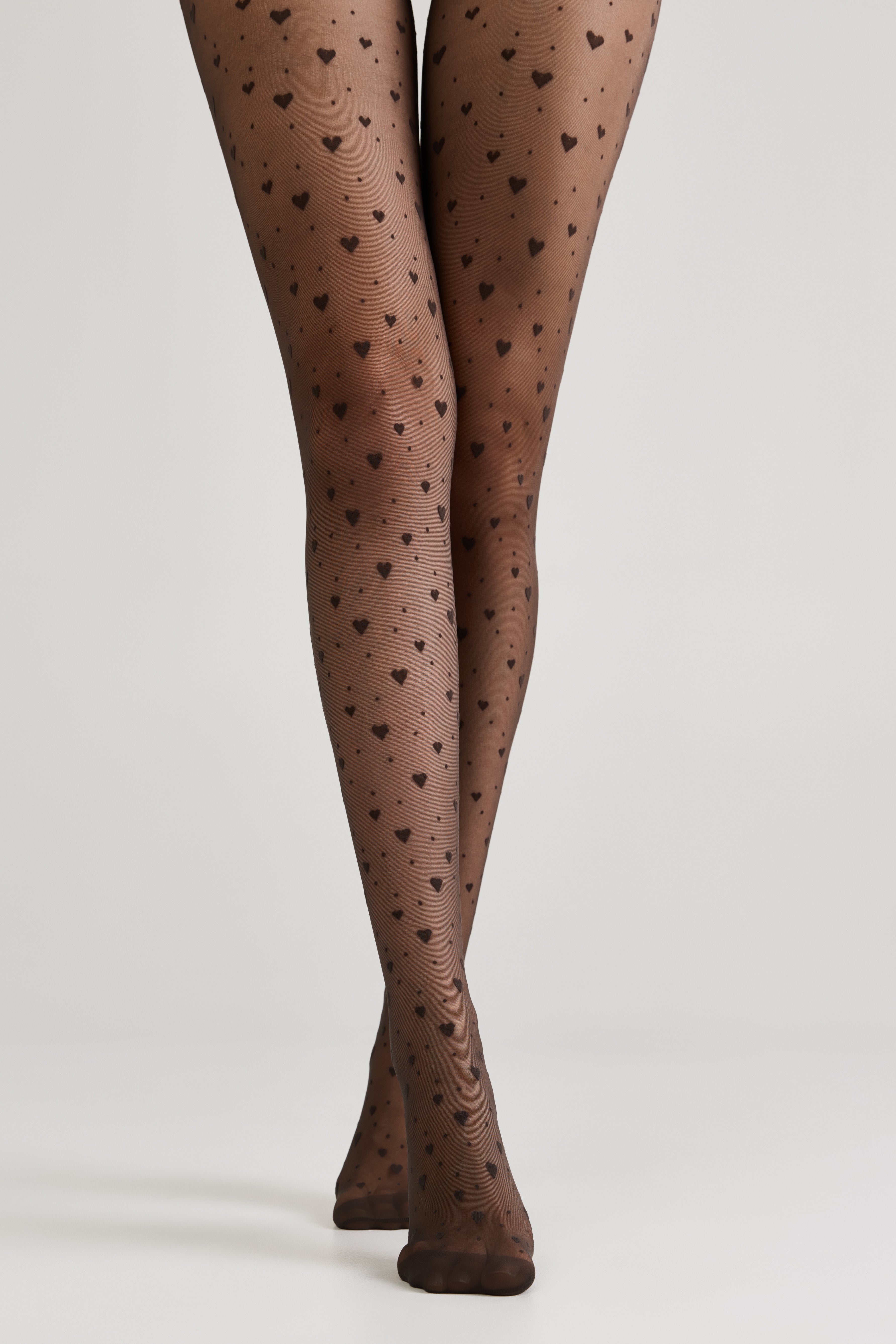 Conte Feeling Fantasy Tights | Hearts and Dots