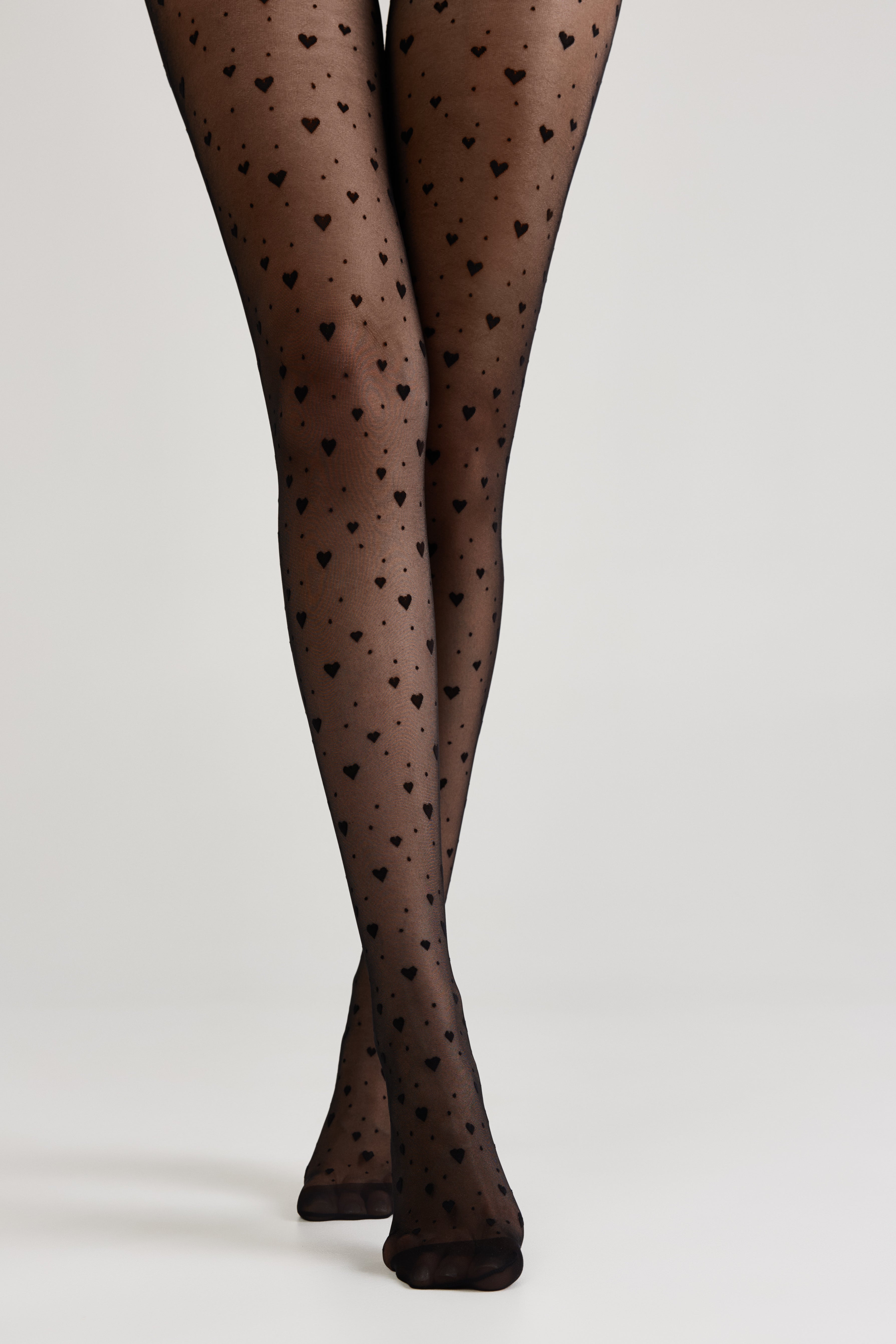 Conte Feeling Fantasy Tights | Hearts and Dots