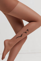Fantasy Tights Conte Femme with Tattoo Design