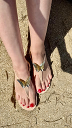 ALIANA Nude Gel Beach Sandals