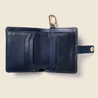 Wallet with Snap and Key Ring | Navy